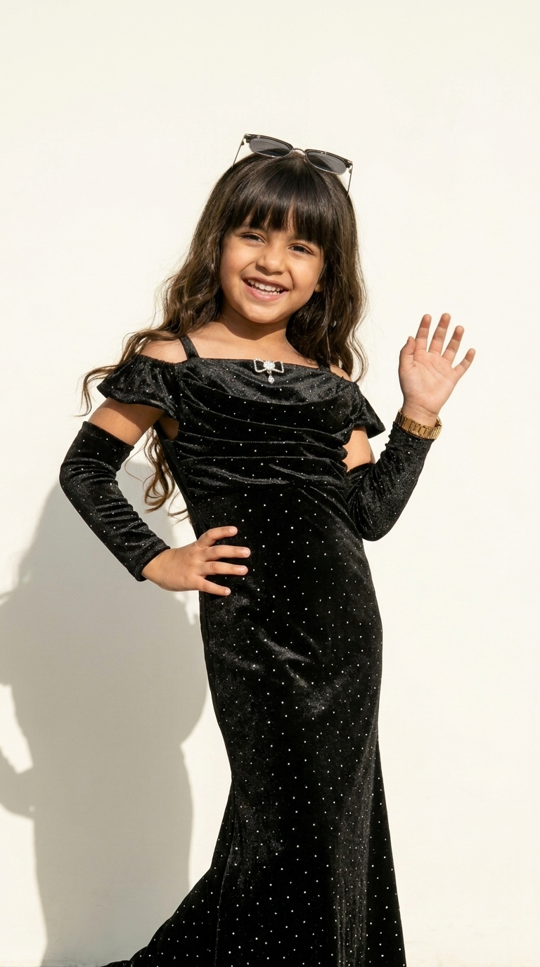 Black Sparkle Red Carpet Luxe Gown