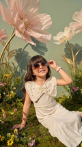Ethnia Ivory Butterfly Pearl Gown