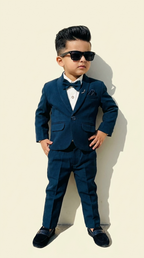 Navy Blue 2-Piece Formal Suit Set