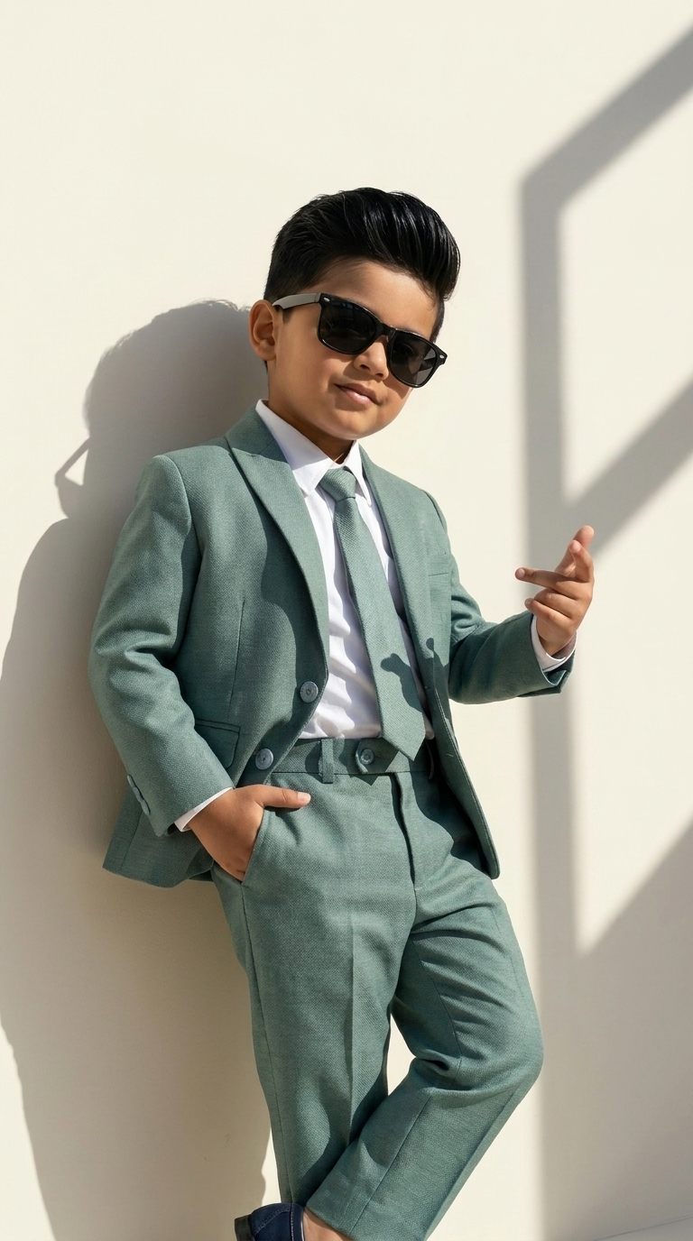 Sage Green 3-Piece Formal Suit Set