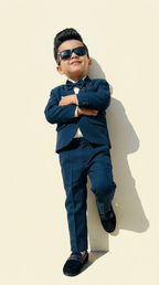 Navy Blue 2-Piece Formal Suit Set