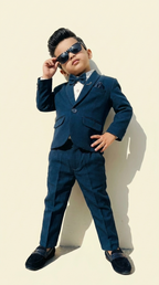 Navy Blue 2-Piece Formal Suit Set