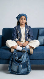 ETHNIA Denim Fusion Co-ord Set