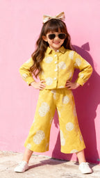 Yellow Printed Co-ord Set