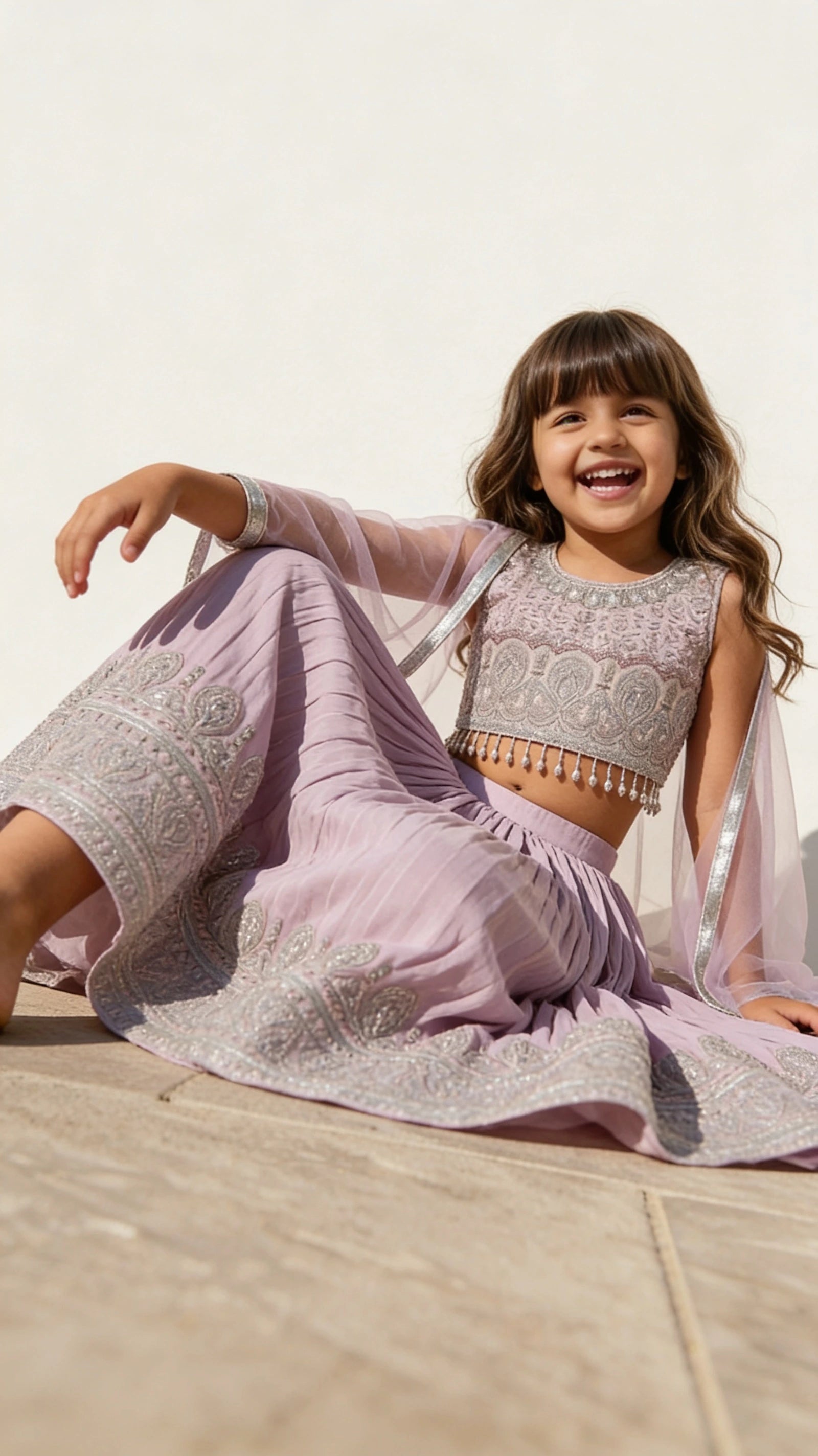 Lavender Royal Lehenga Set