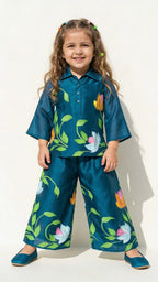 Teal Floral Co-ord Set