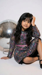Multicolor Sequin Party Dress