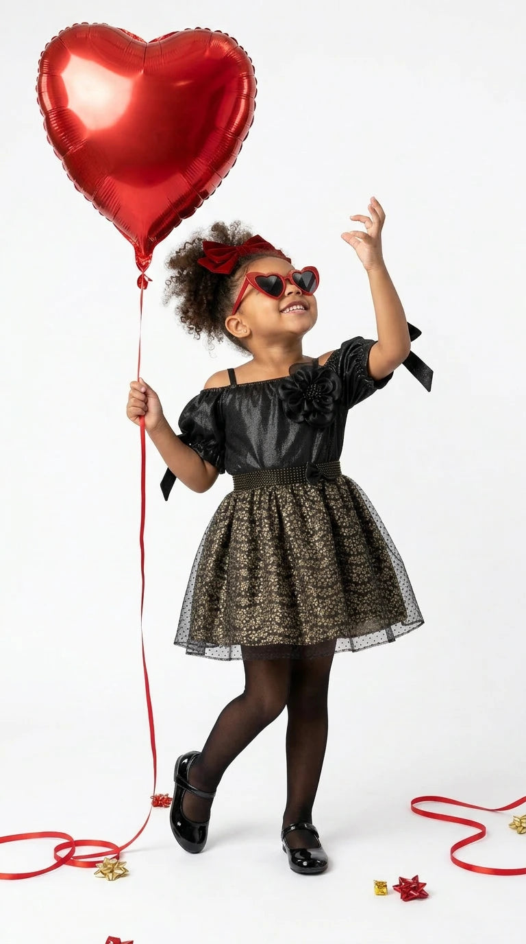Black & Gold Party Dress