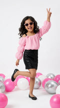 Pink & Black Party Co-ord