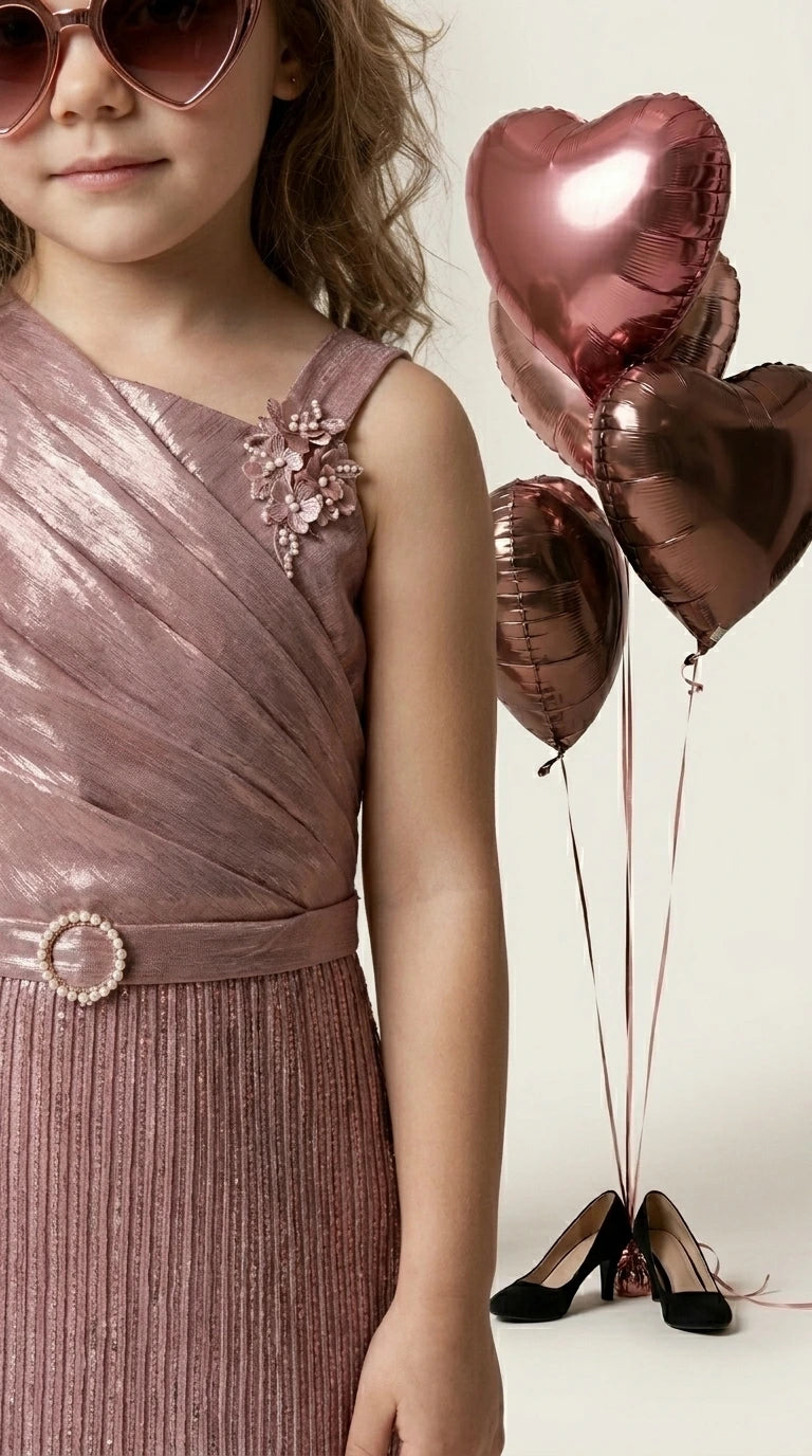 Rose Gold Glam Party Dress