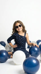 Midnight Blue Sequin Gown