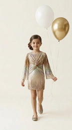 Pastel Rainbow Sequin Dress