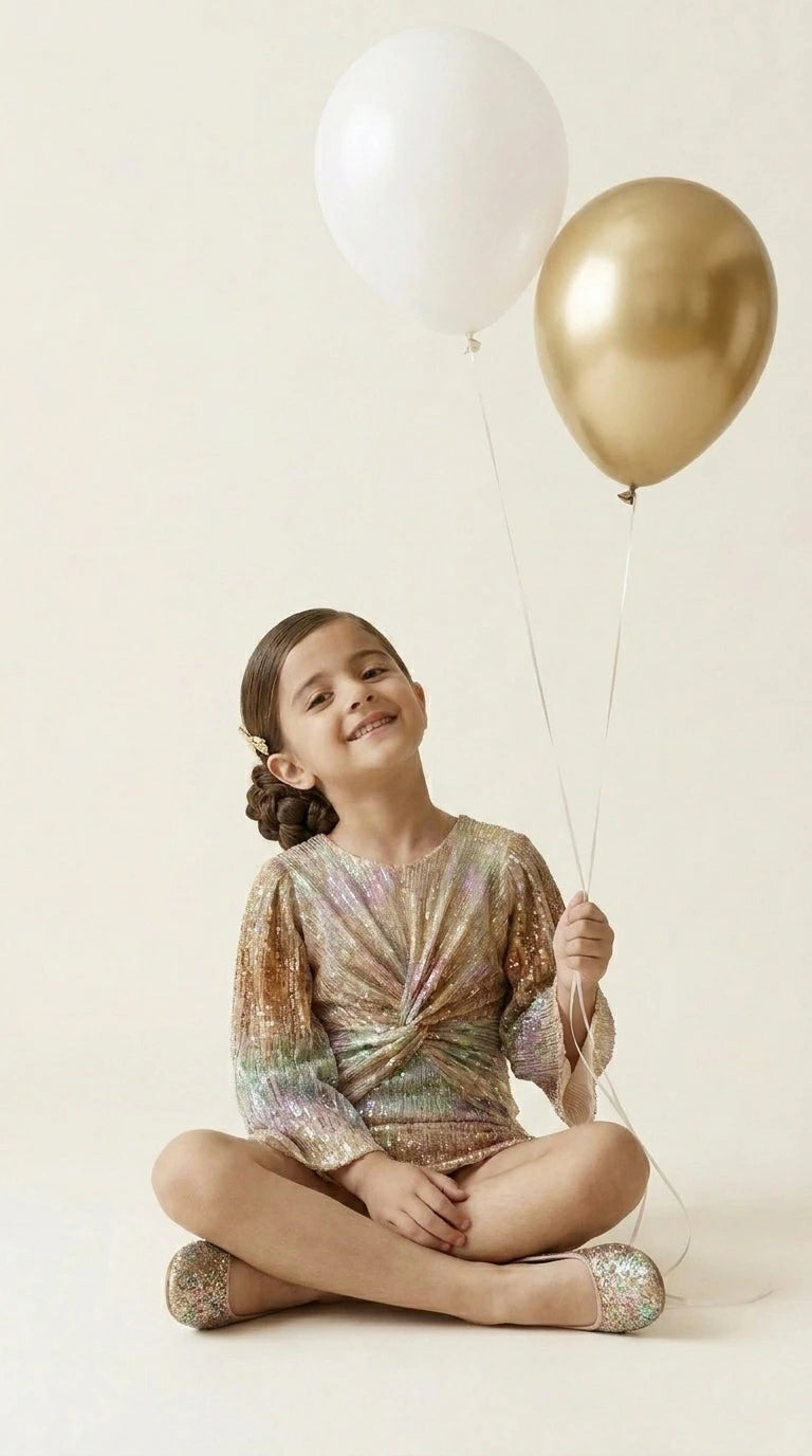 Pastel Rainbow Sequin Dress