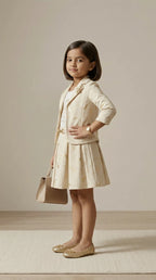 Ivory Luxe Skirt Suit