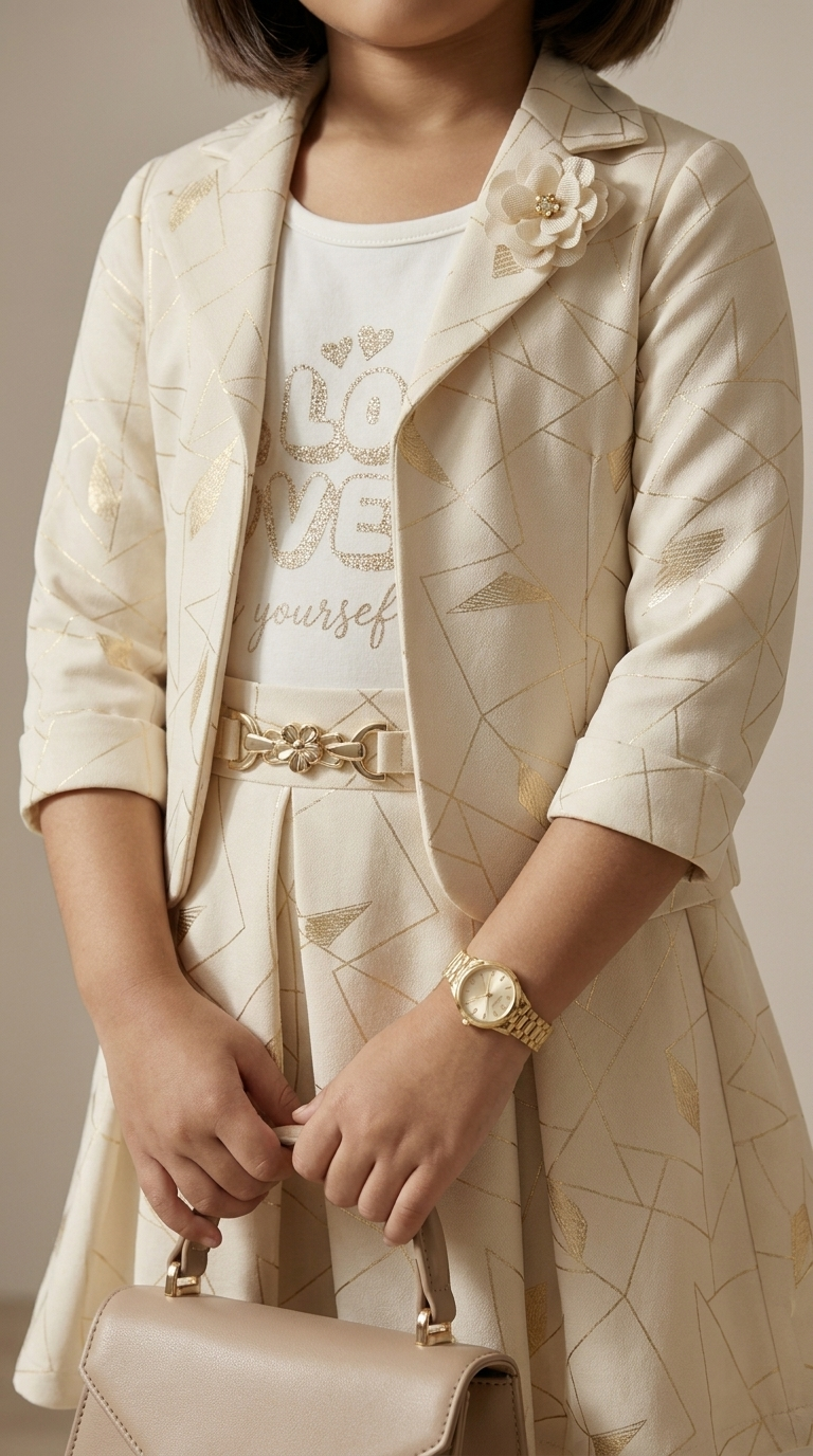 Ivory Luxe Skirt Suit