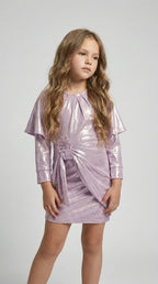 Lilac Shimmer Party Dress