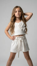 Ivory Bow Co-ord Set