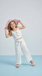 Ivory Wide-Leg Summer Set