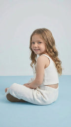 Ivory Wide-Leg Summer Set