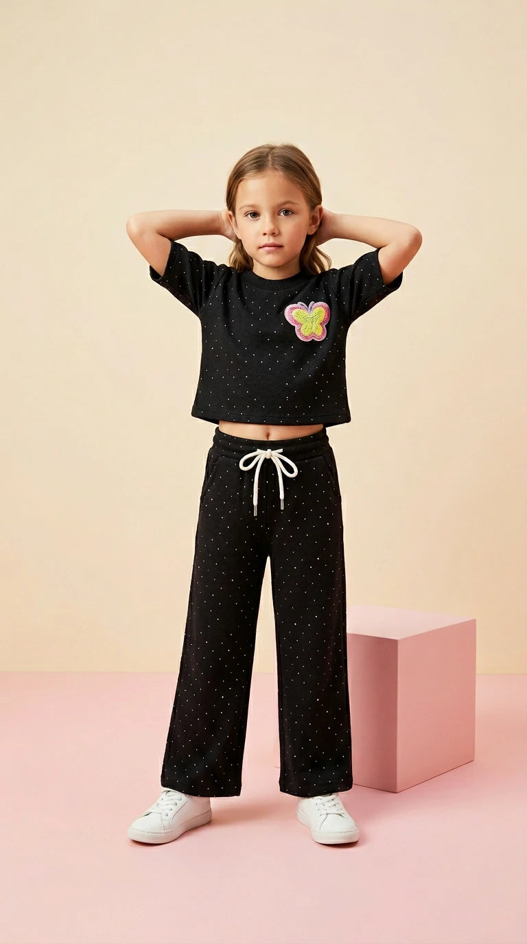 Black Sparkle Co-ord Set