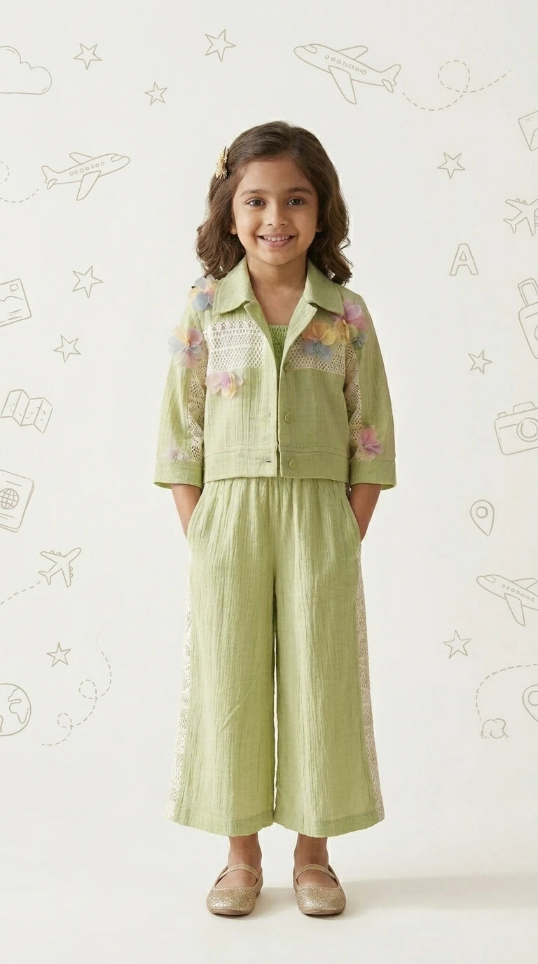 Pastel Green Floral Co-ord Set