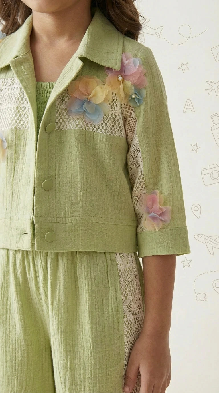 Pastel Green Floral Co-ord Set