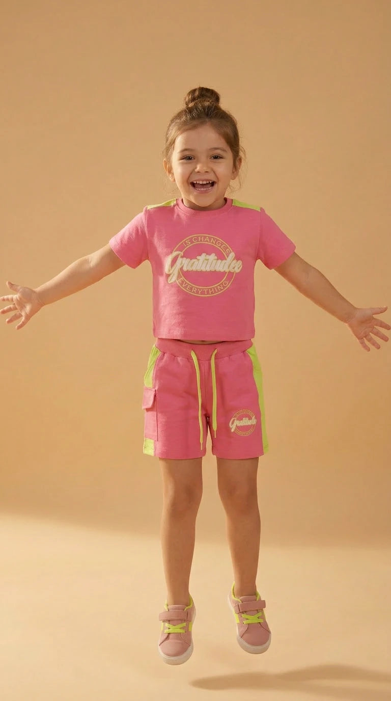 Sunny Bloom Girls 2-Piece Lounge Set