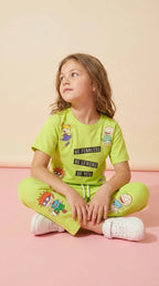 Lime Cartoon Co-ord Set