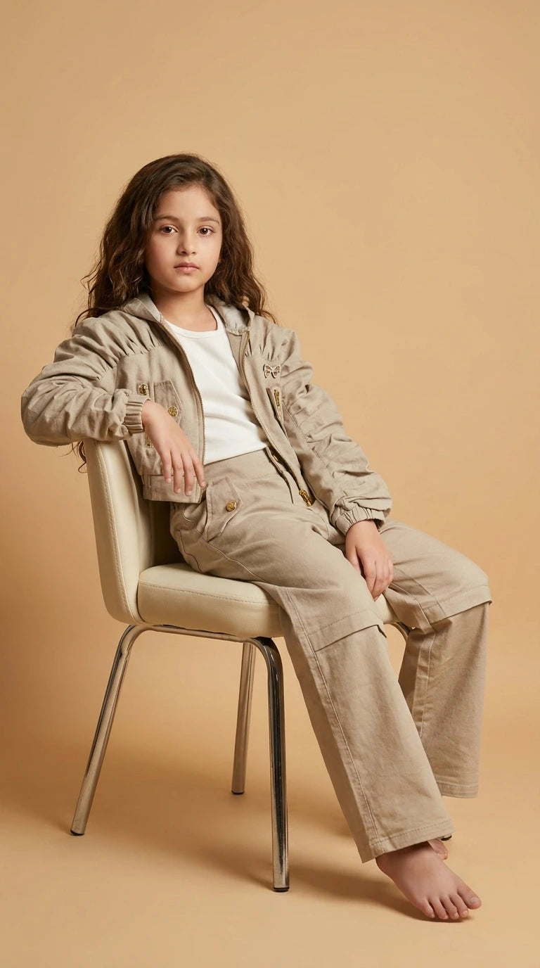 Beige Utility Co-ord Set