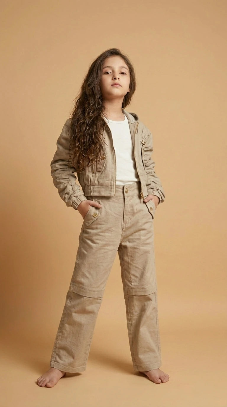 Beige Utility Co-ord Set