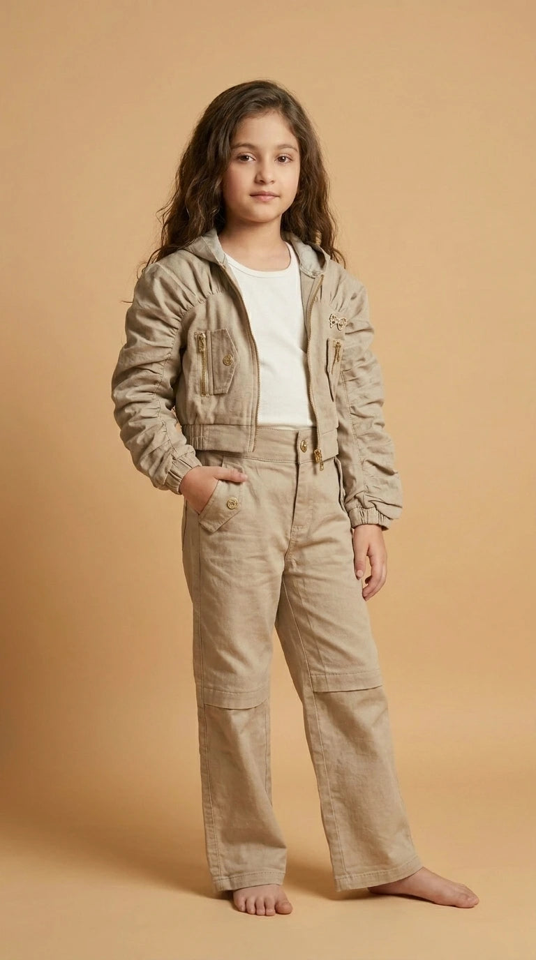 Beige Utility Co-ord Set