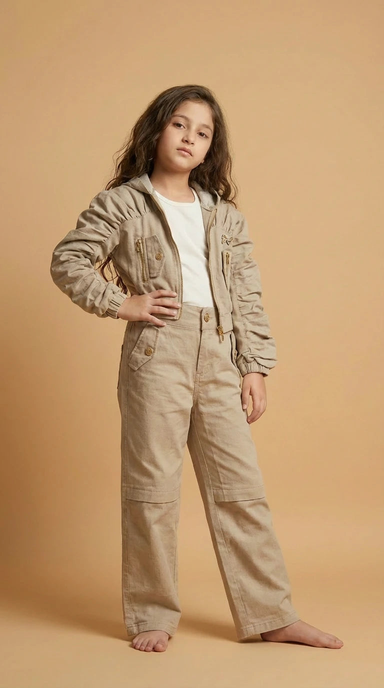 Beige Utility Co-ord Set