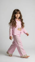 Blush Pink Embroidered Co-ord