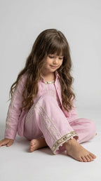 Blush Pink Embroidered Co-ord