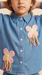 Denim Floral Co-ord Set
