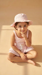 ETHNIA Blush Summer Stripe Dress