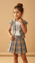ETHNIA Vintage Check Co-ord Set