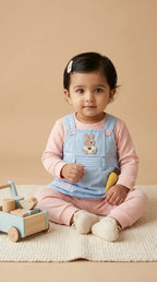 ETHNIA Little Bunny Denim Look Set