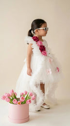 Ivory Floral Garden Dress