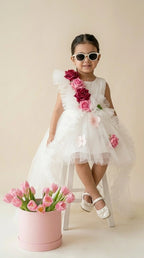 Ivory Floral Garden Dress