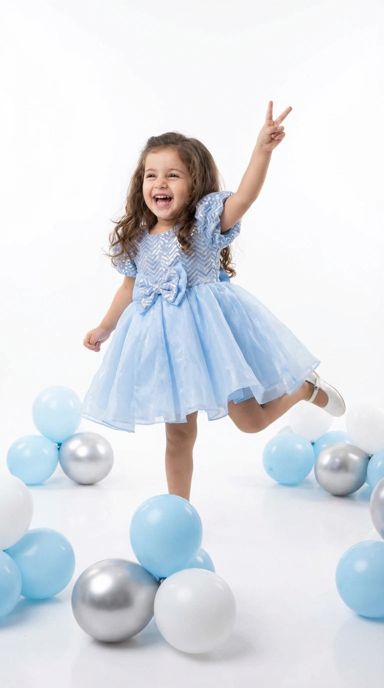 Sky Blue Celebration Dress