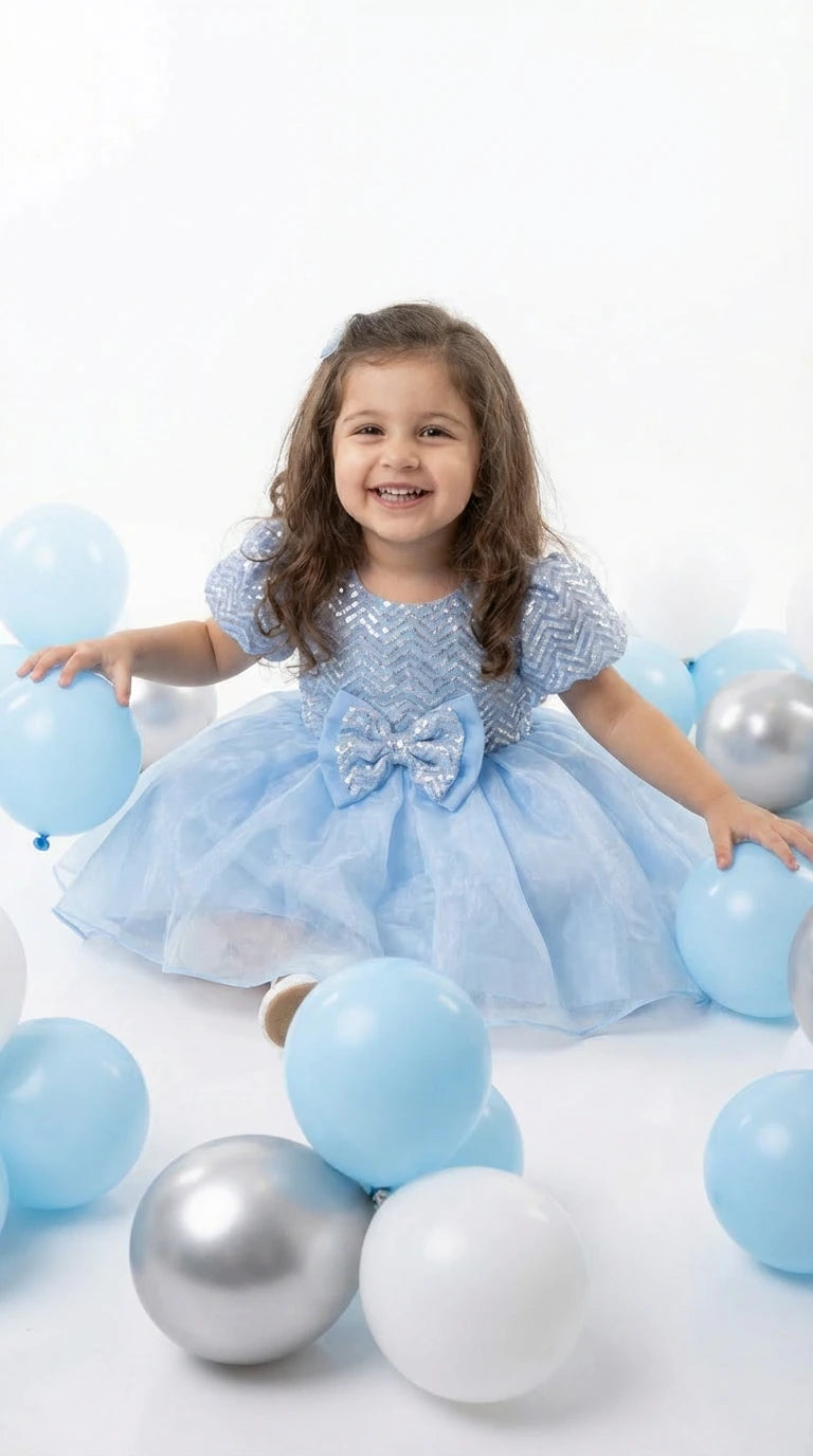 Sky Blue Celebration Dress