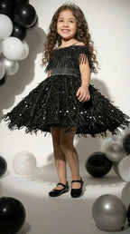 Black Royal Party Dress