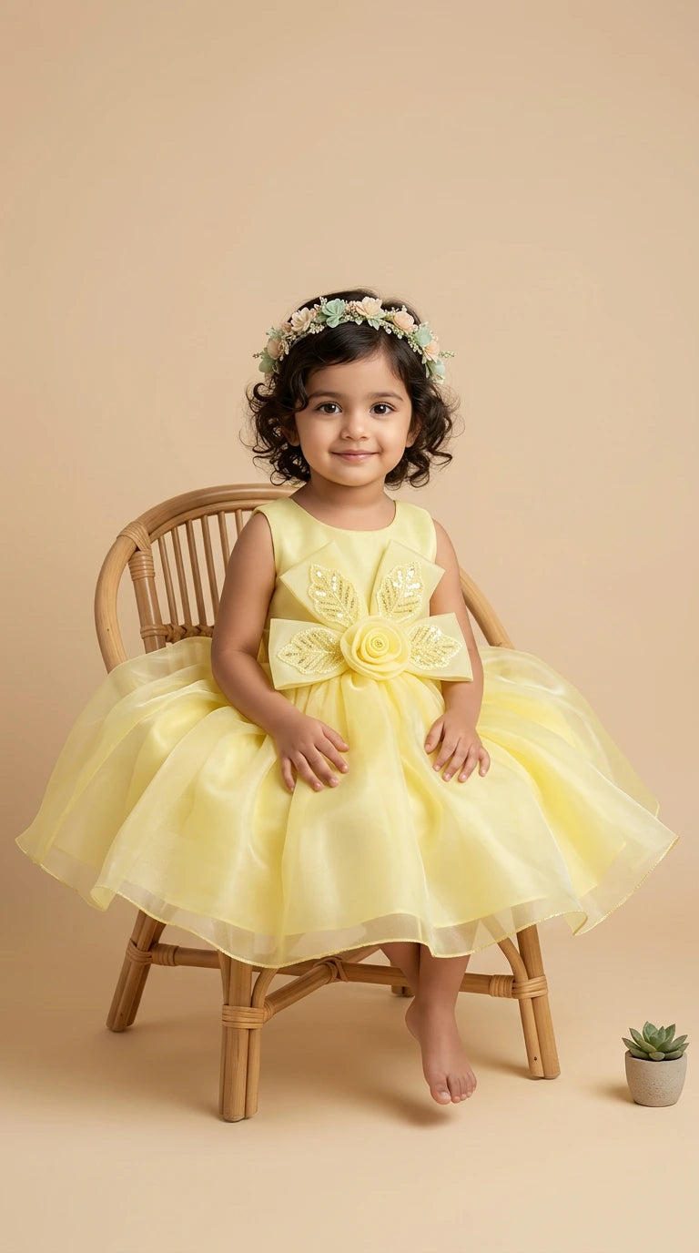 Sunshine Yellow Princess Dress