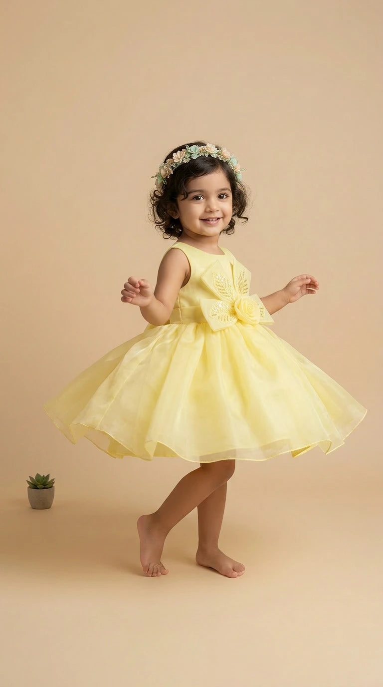 Sunshine Yellow Princess Dress