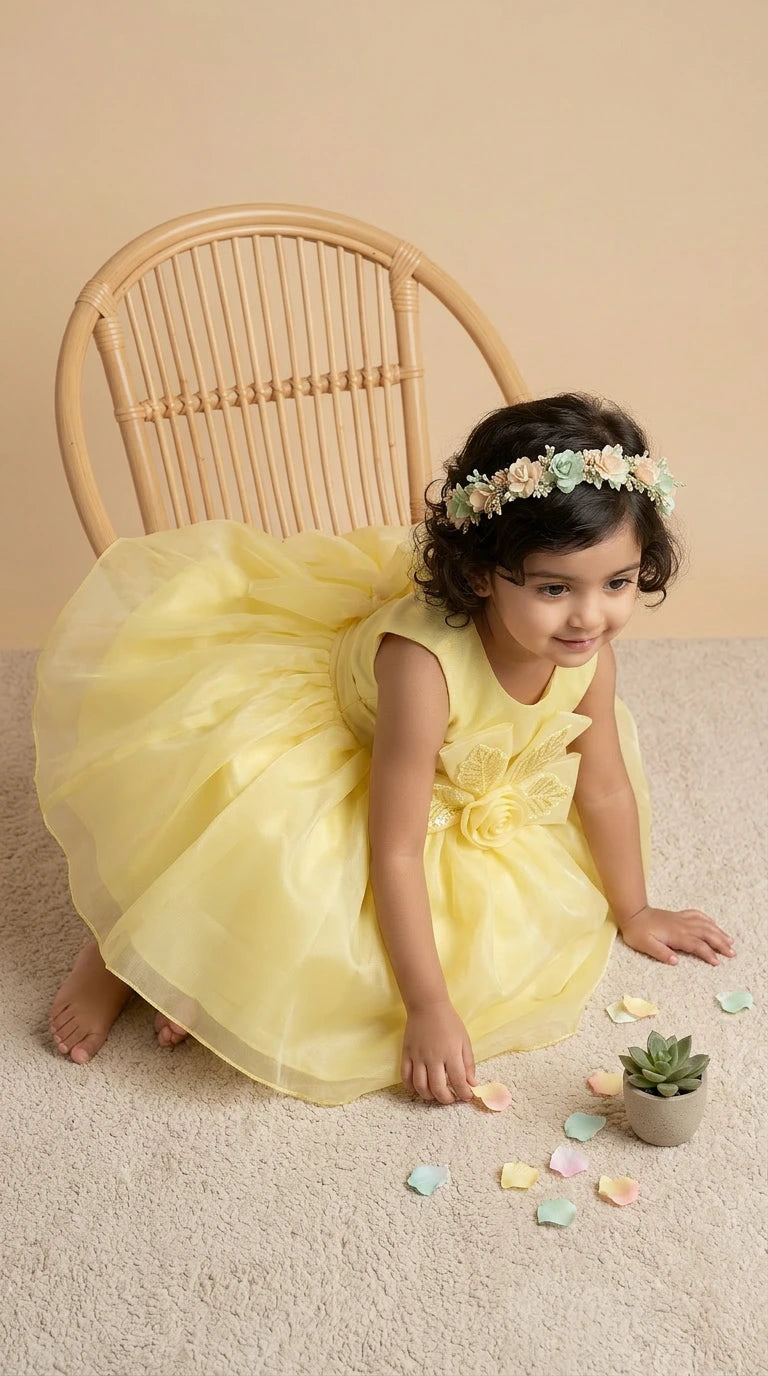 Sunshine Yellow Princess Dress