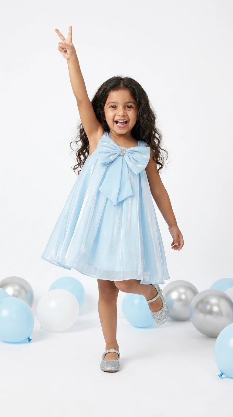 Sky Bow Princess Dress