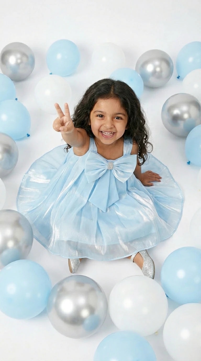 Sky Bow Princess Dress