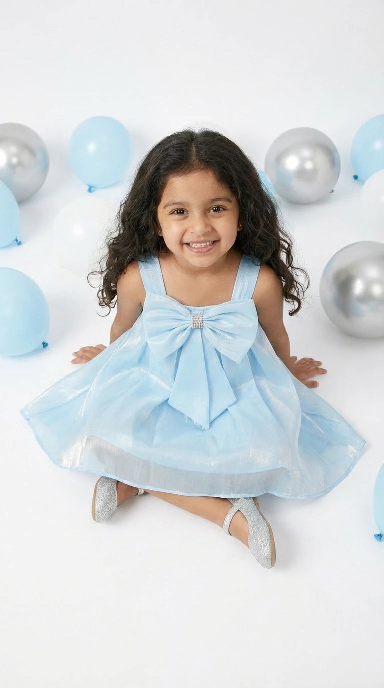 Sky Bow Princess Dress