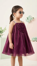 Wine Bloom Party Dress